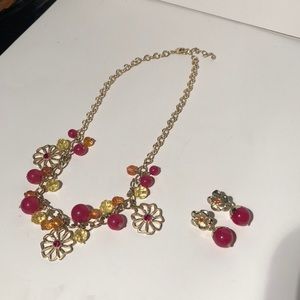 Charming Charlie necklace and earring set